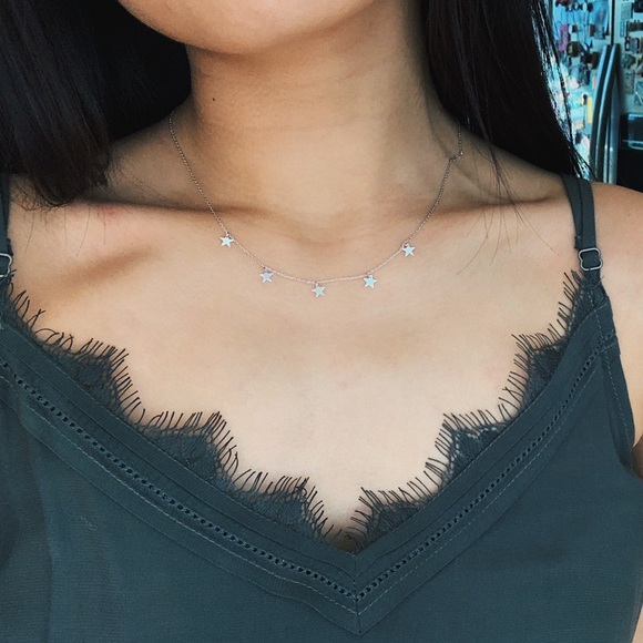 🆕Mini Star Charm Necklace Silver - Picture 7 of 7